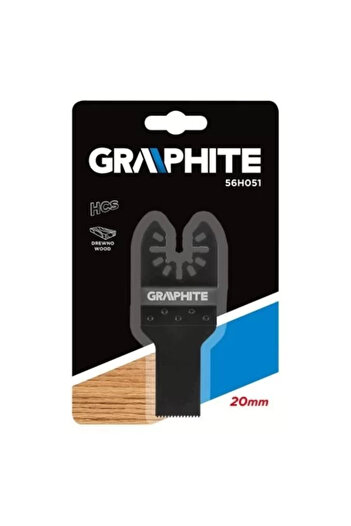 graphite Λεπίδα πριονιού για πολυλειτουργικό εργαλείο, HCS, για ξύλο, 20 mm,