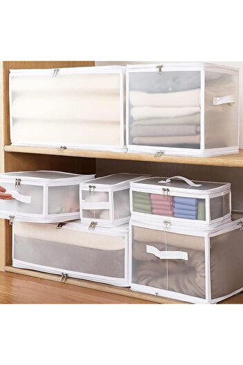 Generic TAME Foldable Clothes Storage Bag Organizer, Clothes Organizers visible and Zip closure,Cloth Folda
