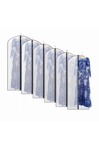Generic Beauenty Clothing Dust Cover,60 Inch Transparent Insect Proof Clothing Bag,With A Transparent Hangi
