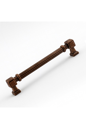 Badem10 Talas 160 mm Striped Antique Copper Metal Handle Furniture Drawer Kitchen Cabinet Cupboard Handles Kulb 16 cm