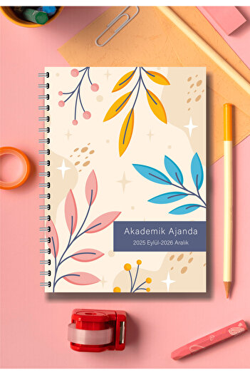BULUT DİJİTAL 2025-2026 A5 Academic Agenda & Spiral & 15X21 cm & 16 Months