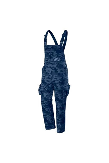 NEO Pantaloni de lucru cu salopetă, model Camo Navy, mărimea M/50,