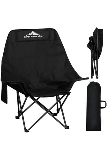 SKY TOUCH SKY-TOUCH Outdoor Portable Camping Chair, Lightweight Folding Camping Chair, with High Back Padded a