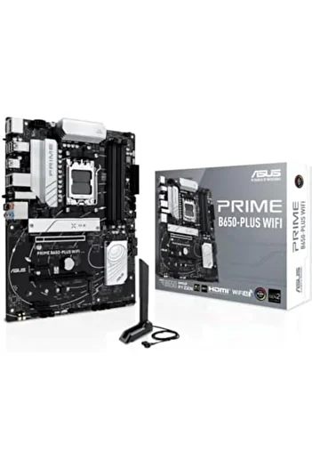 ASUS لوحة أم PRIME B650-PLUS WiFi AMD B650 ATX DDR5 PCIe 5.0 M.2 Realtek Ethernet 2.5GB، WiFi 6E