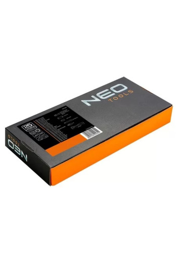 NEO Set capete tubulare scurte cu clichet, pentru dulap mobil, 1/2", 8-36 mm, 27 piese,
