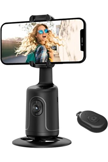 Generic Auto Face Tracking Tripod, 360° Rotation Body Phone Camera Mount Smart Shooting Holder