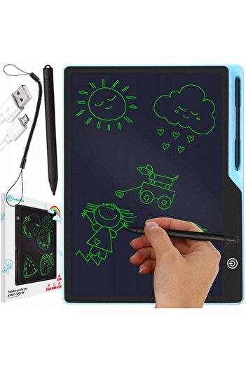 divendi-ro Tabletă grafică pentru copii cu 16 ecrane, culoare albastru, AVX-WT-RYMT-1201-BK-BLUE