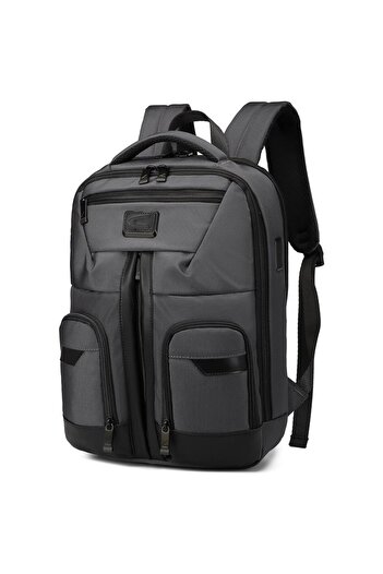SMART BAGS C-Active Business Oxford Fabric Backpack with Laptop Compartment and USB Port
