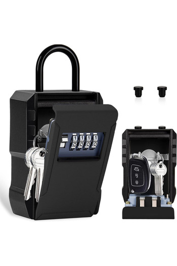 VisionHub Metal box with combination for key storage, Lock Type, Water resistance, Waterproof external box