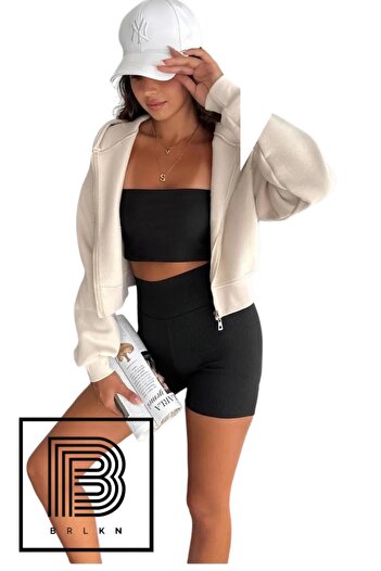 BRLKN Cardigan Crop pentru damă