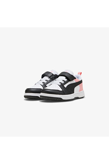 Puma Rebound V6 Lo Ac+ Ps Kids White Sports Shoes