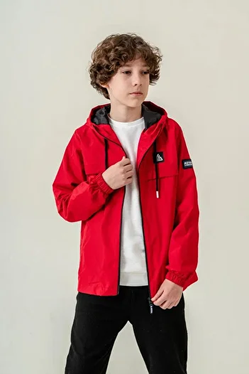 gnygiyim Boy's Lined Waterproof Hooded Raincoat