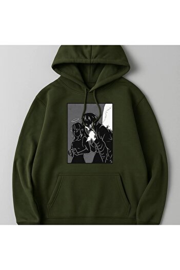 CLASSY.MODA Angel and Devil Themed Hooded Sweatshirt