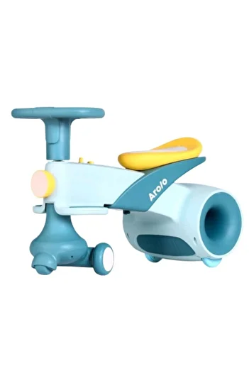 Kardett Yoyo Wiggle Car Blue Balance Bike, Balance Bike with Light and Music, for