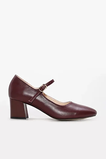 FAST STEP Genuine Leather Women's Thick Heeled Shoes 064Za369