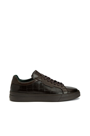 George Hogg Kahverengi Erkek Deri Sneaker