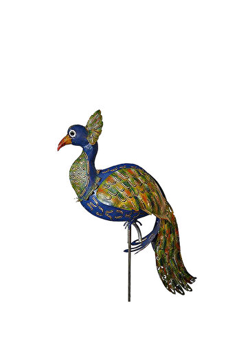 OEM Metal garden decoration Peacock pendulum 137x55x33 cm