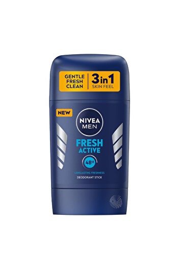NIVEA Fresh Active Deodorant, 3 in 1, for Men, 50 ml