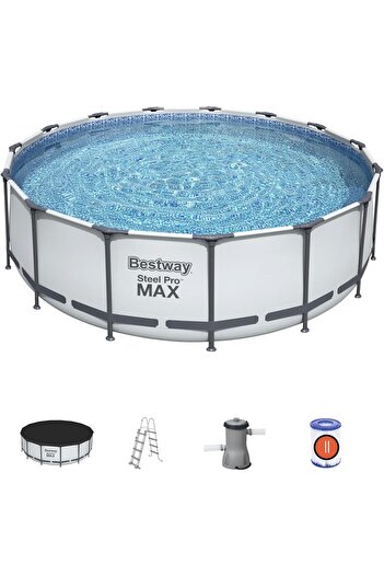 BESTWAY Steel Pro MAX Pool Set, 15' x 48"/4.57m x 1.22m