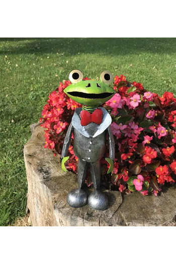 OEM Garden decoration Frog in costume 37x16x14 cm