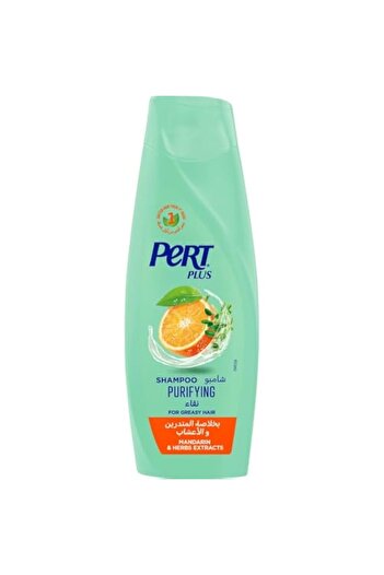 PERT PLUS Purifying Shampoo for Greasy Hair with Mandarin and Herbs Extract, 400ml