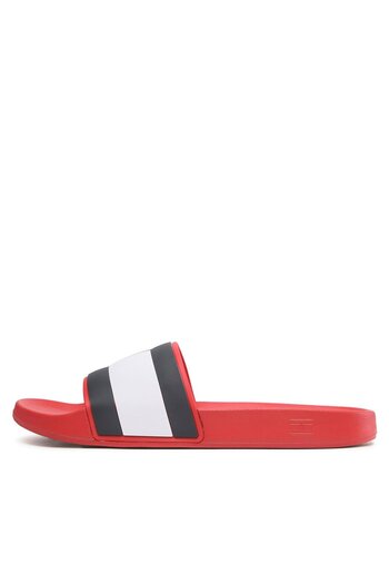 Tommy Hilfiger Men's Slides FM0FM04263 Red