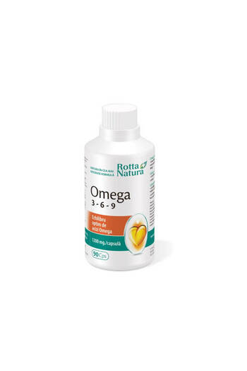 Rotta Natura Omega 3 6 9, 1200 mg, 90 capsule, Rotta Natura