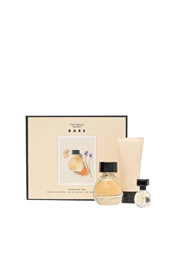 Victoria's Secret Σετ δώρου 3 προϊόντα, Victoria's Secret, Bare, Άρωμα 50 ml, Μίνι άρωμα 7 ml, Λοσιόν 100 ml