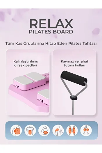 Relax Foldable Multifunctional Pilates Reformer Board – Full Body Exercise Equipment