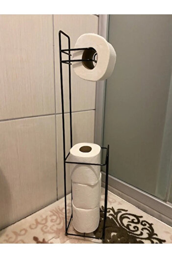 RENKYAPI Quality Black Footed Toilet Roll Holder Wc Paper Holder Stainless Replacement Toilet Roll Holder