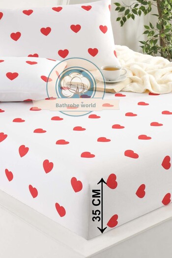 Touch Double 35 cm Fitted Sheet Set with Pillow Cover