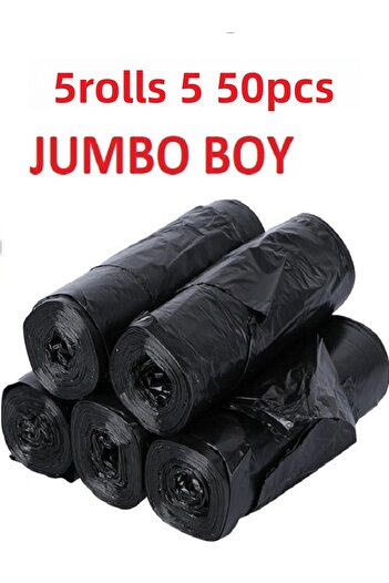 MAXİPACK كيس قمامة جامبو حجم 10 قطع 5 لفات سميكة 80x110 كيس قمامة 37 م