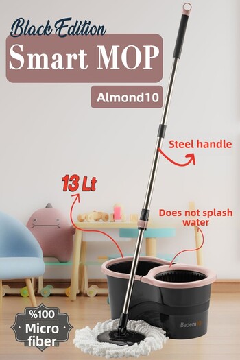 Badem10 Smart Edition Microfiber Super 360 Automatic Cleaning Set Floor Vileda Bucket Mop Set Bathroom Mop 13 Lt