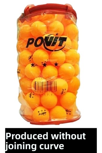 Povit 100 Piece Single Piece Missile Table Tennis Pompom Ball Orange / (Produced Without Assembly Curve!)