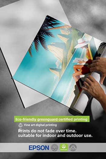 Postifull Frameless Wall Poster, Women Sunbathing, Illustration, Maximalist, Blue Color Poster, 2025 Ya