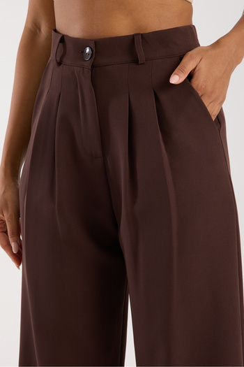 LAVA FASHION Women's Pleated Fabric high waist Palazzo Pants