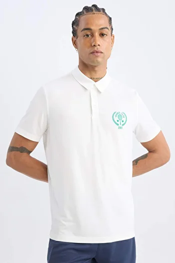 DeFacto Defactofit Standard Fit Polo Neck Printed Sportsman Heavy Fabric Short Sleeve T-Shirt C0416Ax24Sm