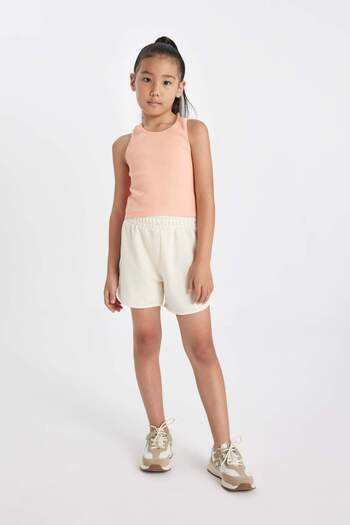 DeFacto Girl's Shorts - Printed, D2010A824SM