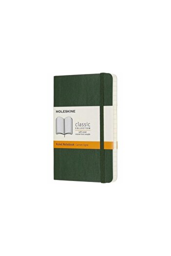 Moleskine Striped Myrtle Green Notebook L Size Soft Cover