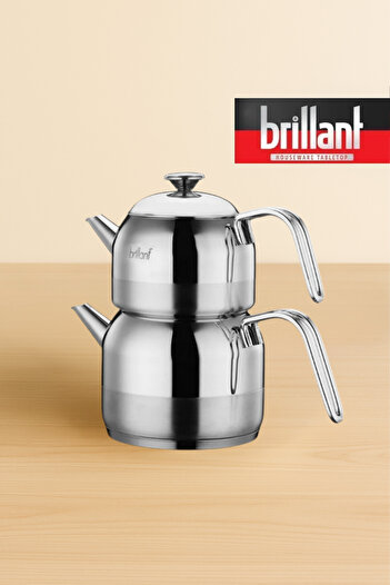 Brillant Mira Family Size Steel Teapot
