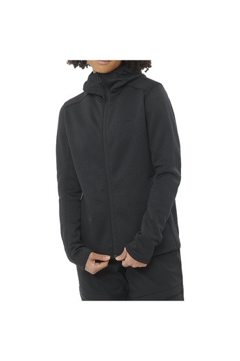 Salomon Sntial Midfleece Fz Hd Women Black Fleece Women Fleece Lc2293600