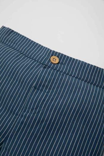 DeFacto Baby Boy Striped Flared Poplin Shorts C5248A524Sm