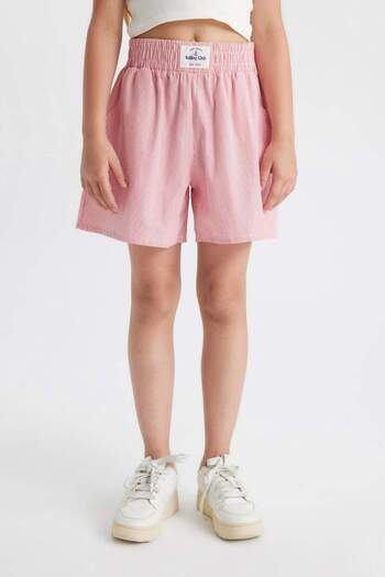 DeFacto Girls' Cotton Striped Shorts C9299A824Sm