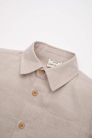 DeFacto Baby Boy Woven Label Short Sleeve Shirt C3417A524Sm