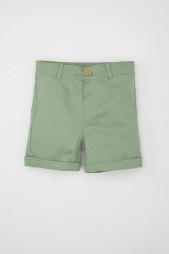 DeFacto Baby Boy 2 Piece Set Striped Poplin Shirt Shorts C6218A524Sm
