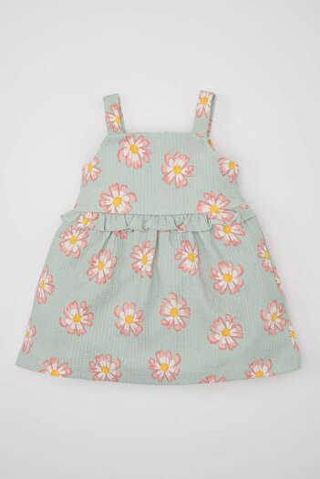 DeFacto Rochie fără mâneci pentru fetiță cu modele florale - C7167A524SM