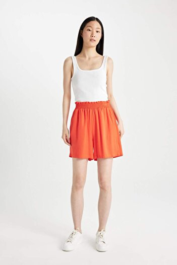 DeFacto Paperbag High Waist Wide Leg Belmando Shorts T0883AZ24HS