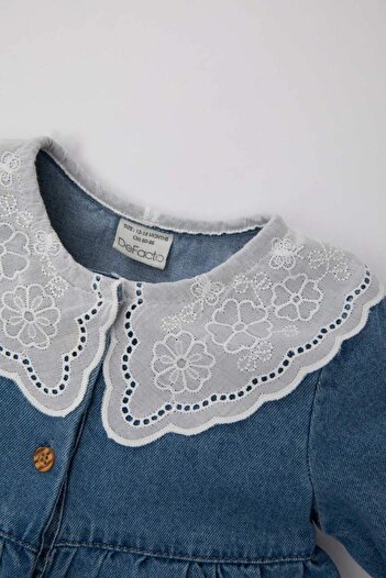DeFacto Rochie Jean cu maneca scurta fetita C3577A524SM