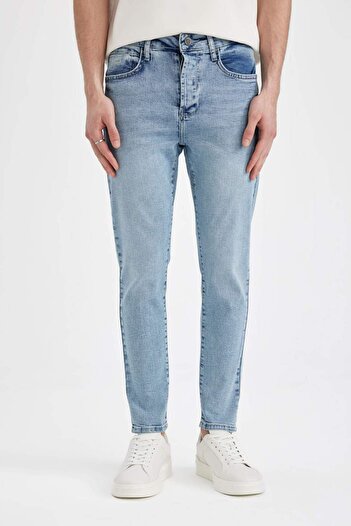 DeFacto Skinny Crop Fit Skinny Comfortable Fit Regular Waist Extra Skinny Leg Jean Trousers C9646AX24SP