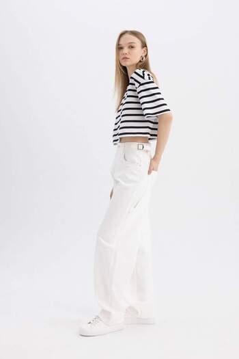 DeFacto Cool Carpenter Fit Gabardine Trousers C7089Ax24Sm